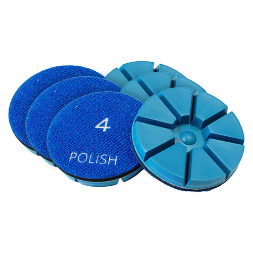 Pioneer Eclipse PowerPolish™ 3" Step #4 Polishing Discs for Decorative Floor Polishing & Restoration (3000 Grit) - 6 Pack Thumbnail