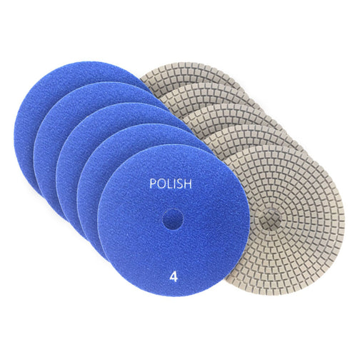 Pioneer Eclipse PowerPolish™ 5" Step #4 Polishing Discs for Decorative Floor Polishing & Restoration (3000 Grit) - 10 Pack Thumbnail