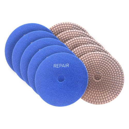 Pioneer Eclipse PowerPolish™ 5" Repair Discs for Decorative Floor Polishing & Restoration (100 Grit) - 10 Pack Thumbnail