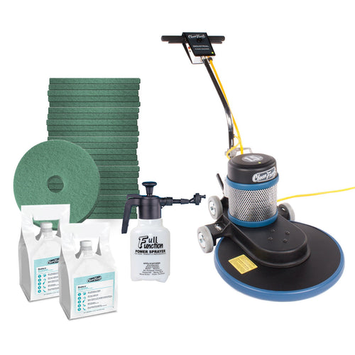 CleanFreak® 20" Floor Burnishing Machine, Pads & Spray Buff Solution Comb Thumbnail