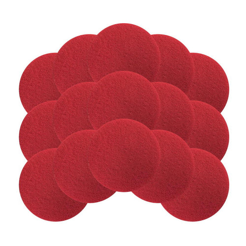 6.5" Red Floor Buffing & Scrubbing Pads (15 Pack) Thumbnail