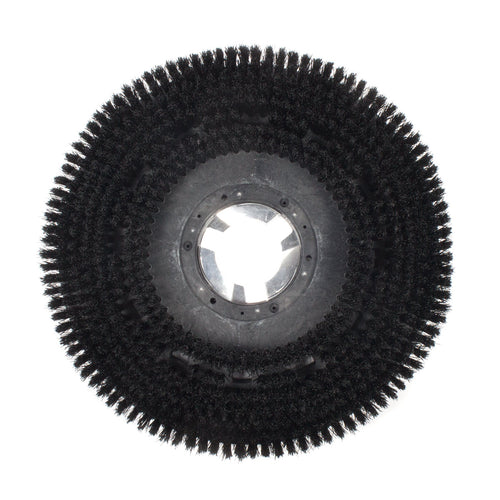 Medium Duty Side to Side Nylon Floor Buffer Scrubbing Brush - 17 inch - Bottom Thumbnail