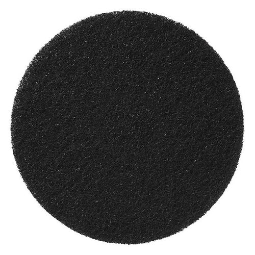 6.5" Round Black Floor Stripping Pad Thumbnail